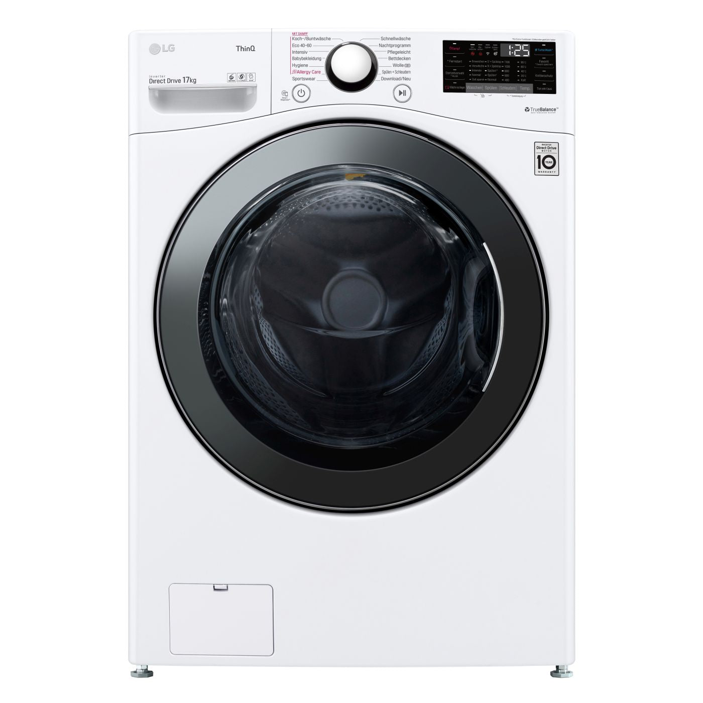 Waschmaschine mit 17 kg Kapazität | 1100 U/Min. | TurboWash™ | Steam | Wi-Fi -Funktion | LG F11WM17TS2